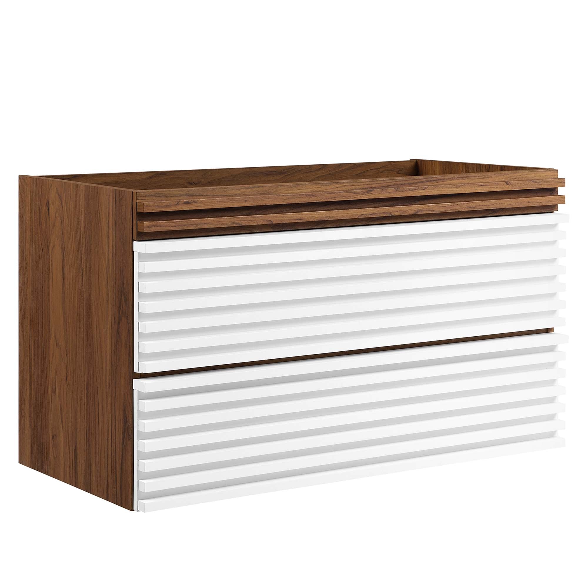 Render Wall-Mount Bathroom Cabinet Basin Not Included - EEI-4339-WHI-WAL