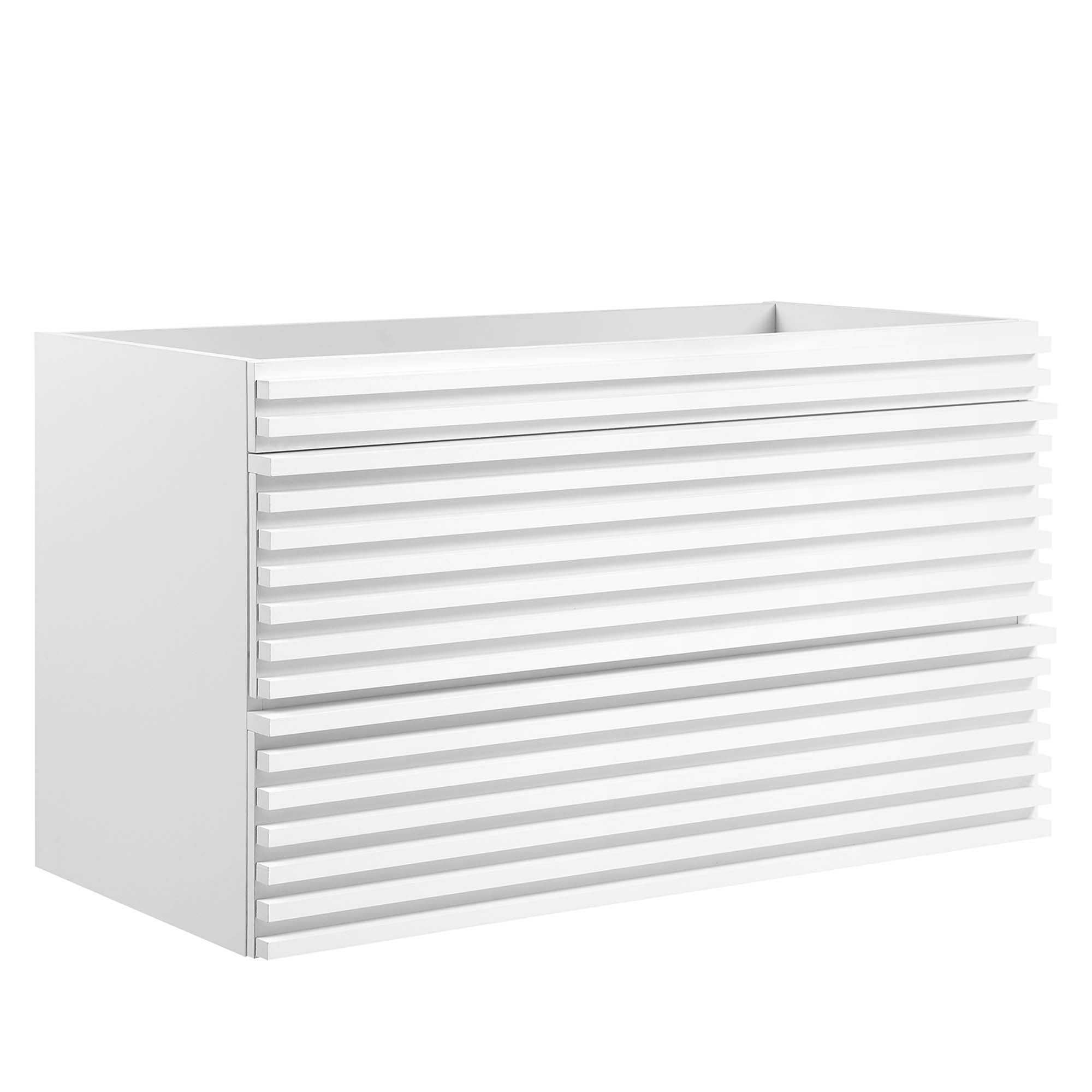 Render Wall-Mount Bathroom Cabinet Basin Not Included - EEI-4339-WHI