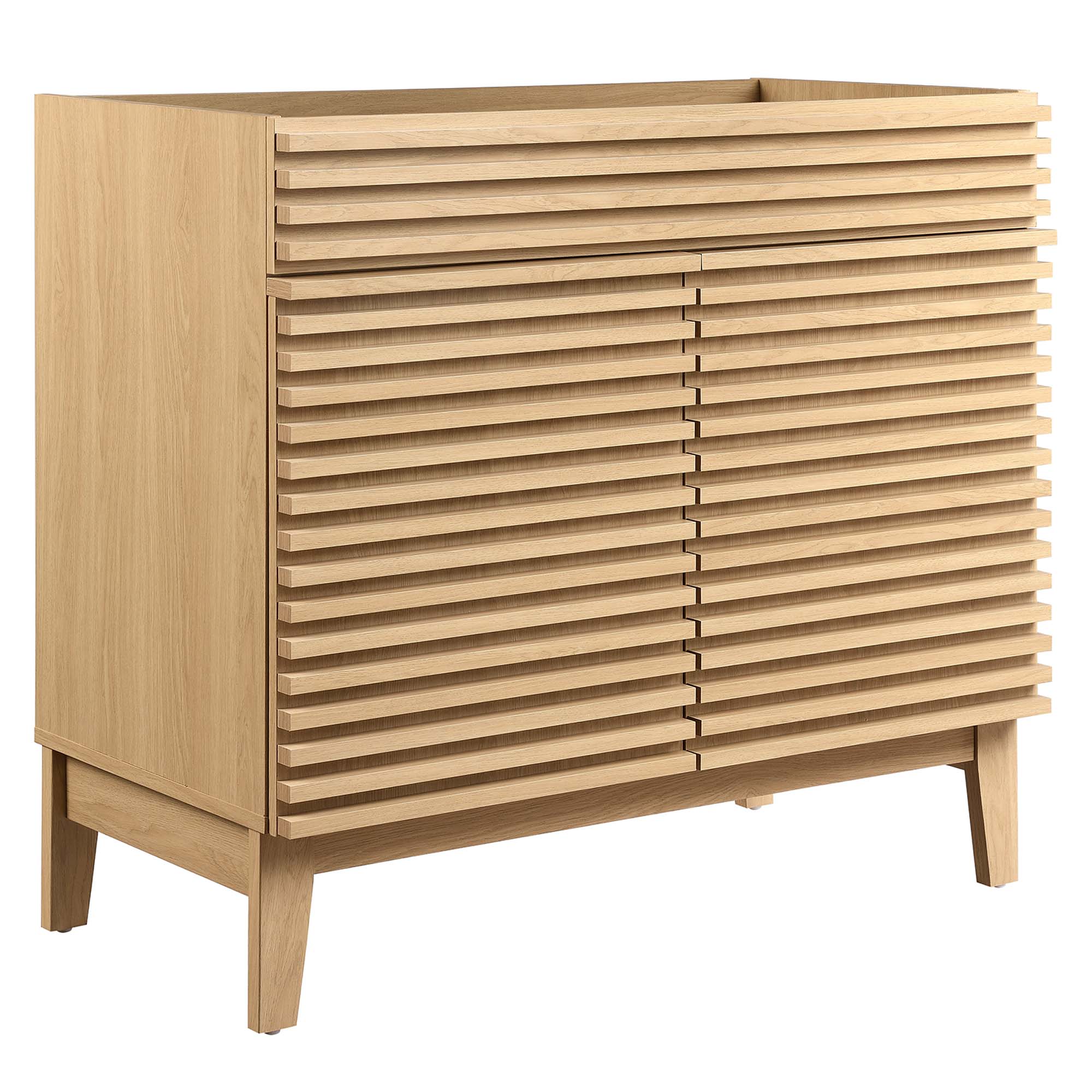 Render 30" and 36" Bathroom Cabinets Basin Not Included - EEI-4340-OAK