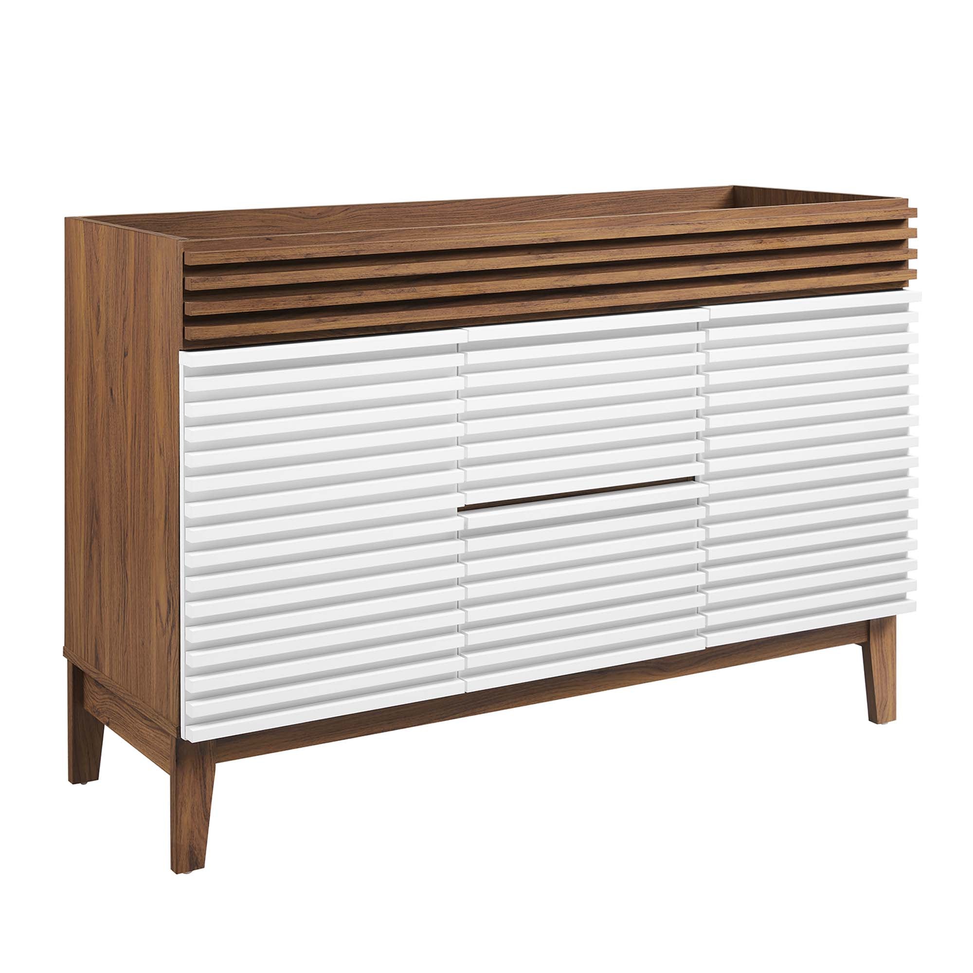 Render 48" Bathroom Cabinet Basin Not Included - EEI-4342-WHI-WAL