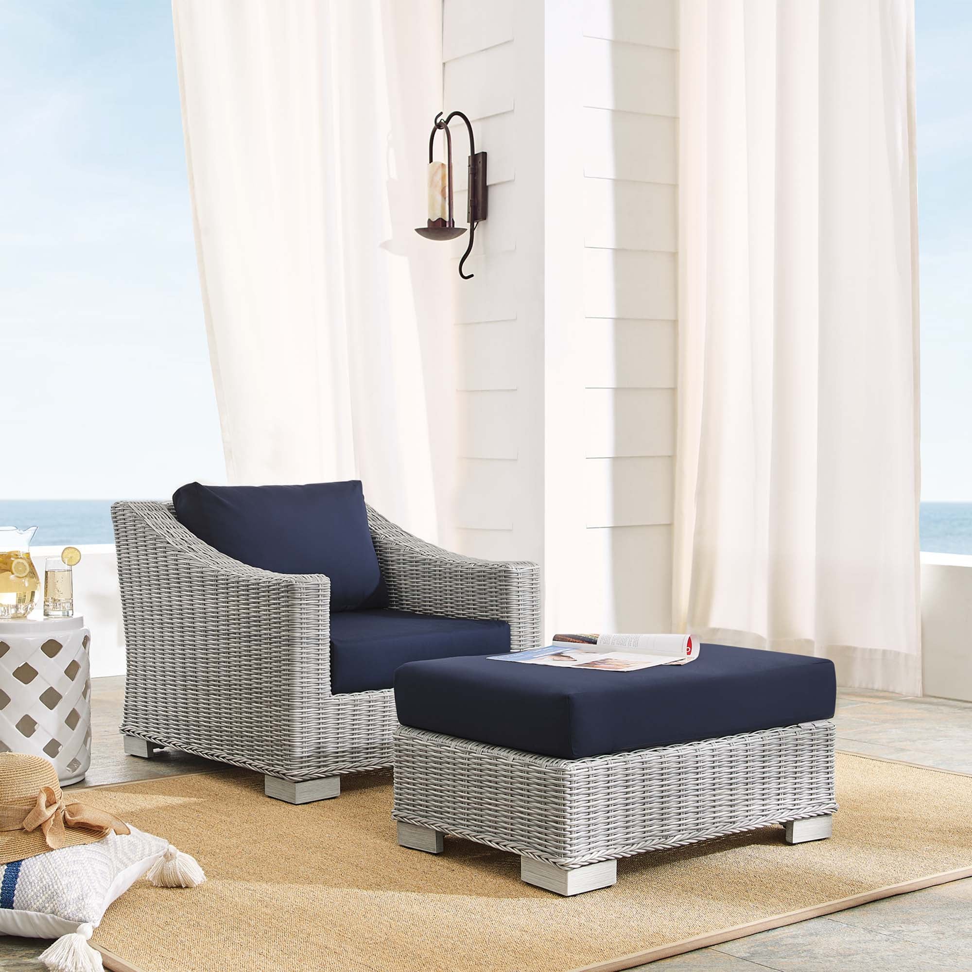 Atelier Forn Conway Outdoor Ottoman / Bench