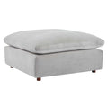 modular Down Filled Overstuffed Performance Velvet Ottoman