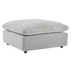 modular Down Filled Overstuffed Performance Velvet Ottoman