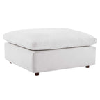 modular Down Filled Overstuffed Performance Velvet Ottoman