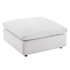 modular Down Filled Overstuffed Performance Velvet Ottoman