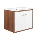 Transmit Wall-Mount Bathroom Vanity Basin Included - EEI-4431-WAL-WHI