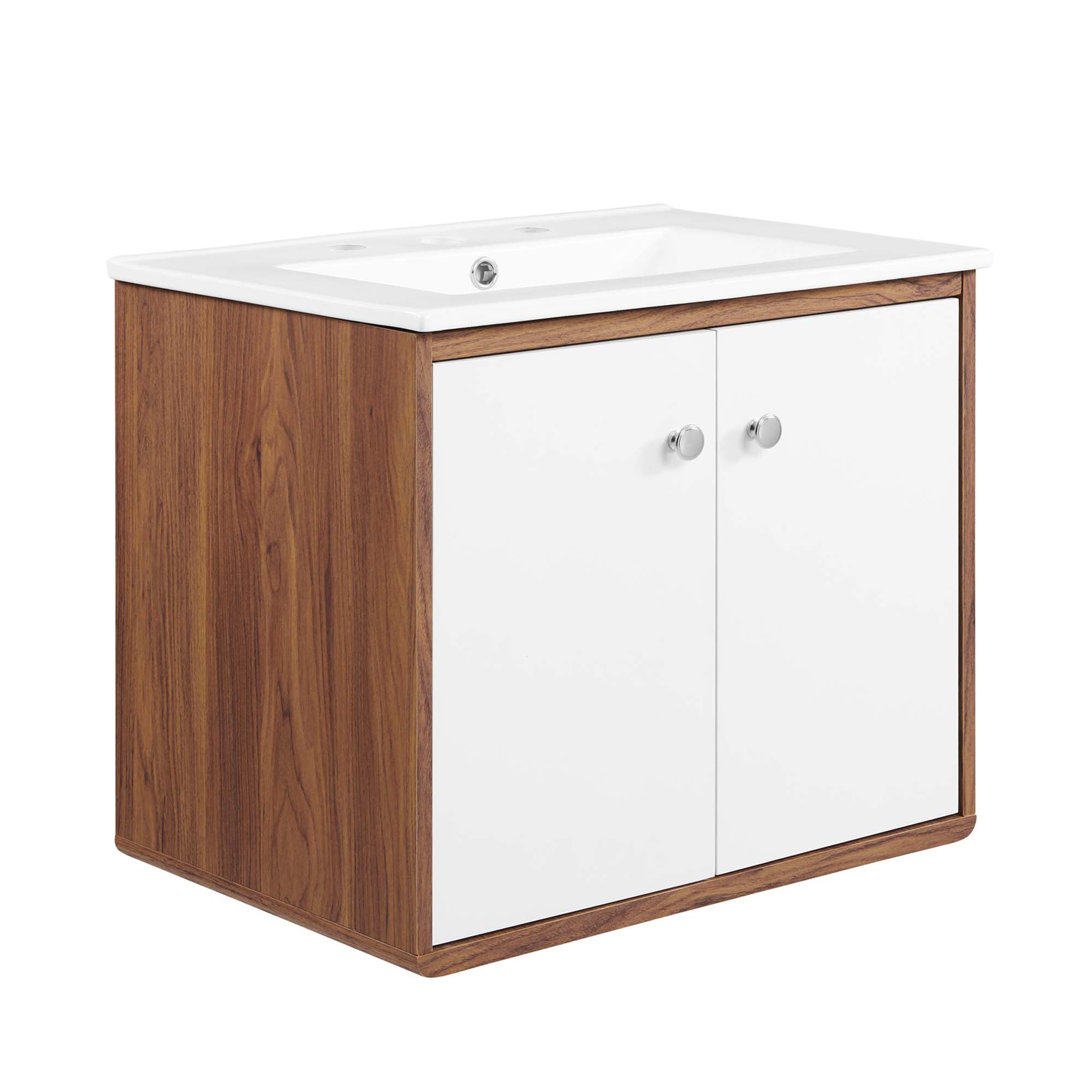 Transmit Wall-Mount Bathroom Vanity Basin Included - EEI-4431-WAL-WHI