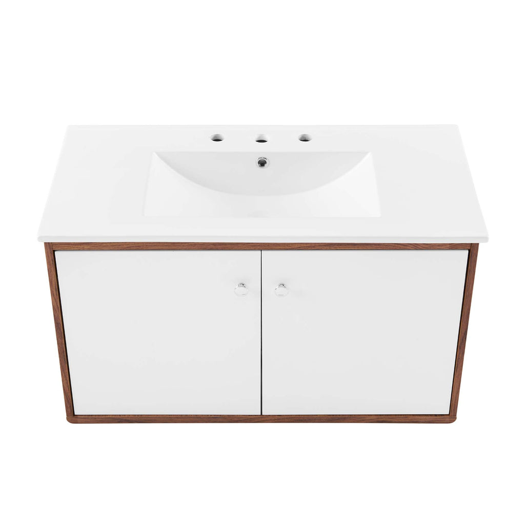 Transmit Wall-Mount Bathroom Vanity Basin Included