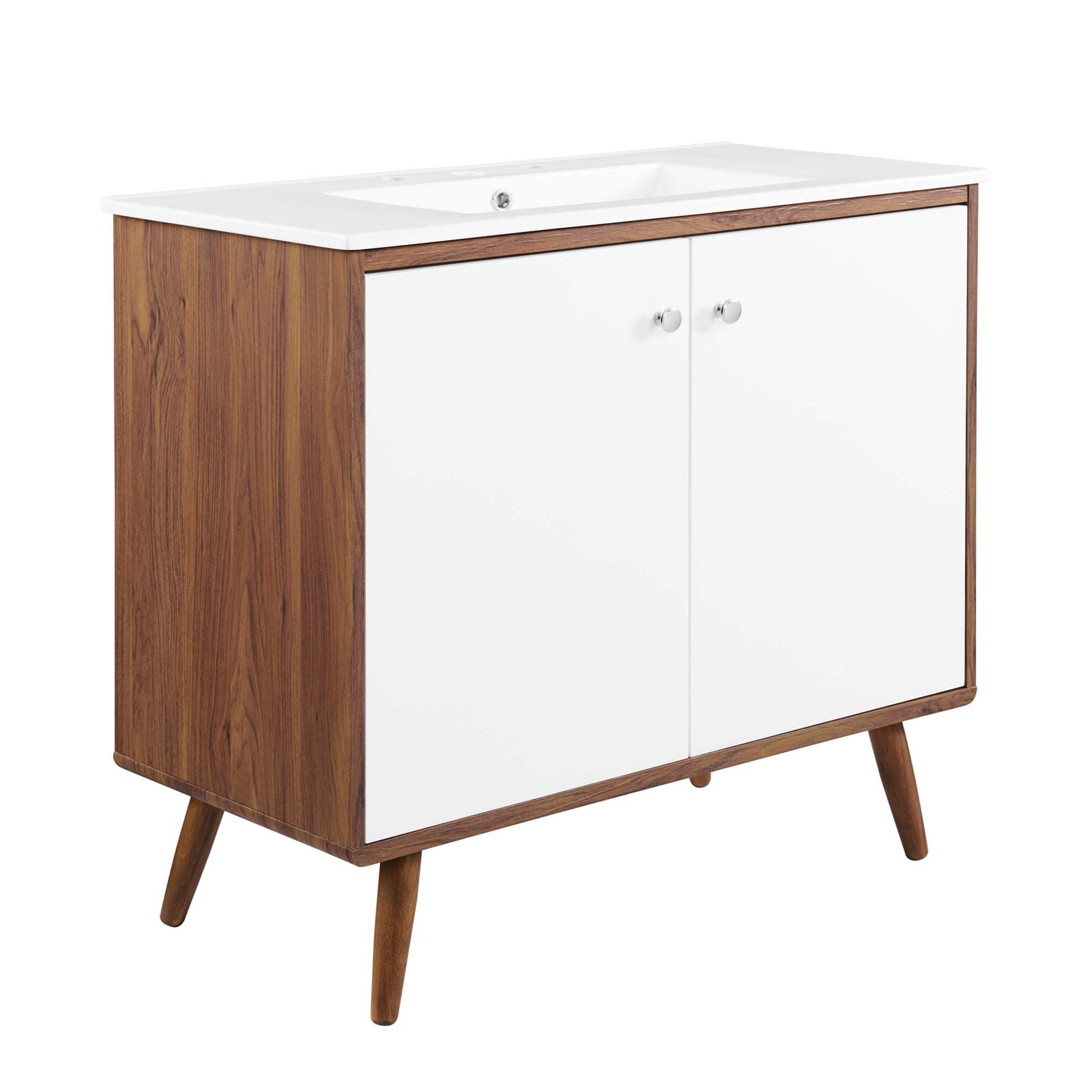 Transmit Bathroom Vanity Basin Included - EEI-4435-WAL-WHI