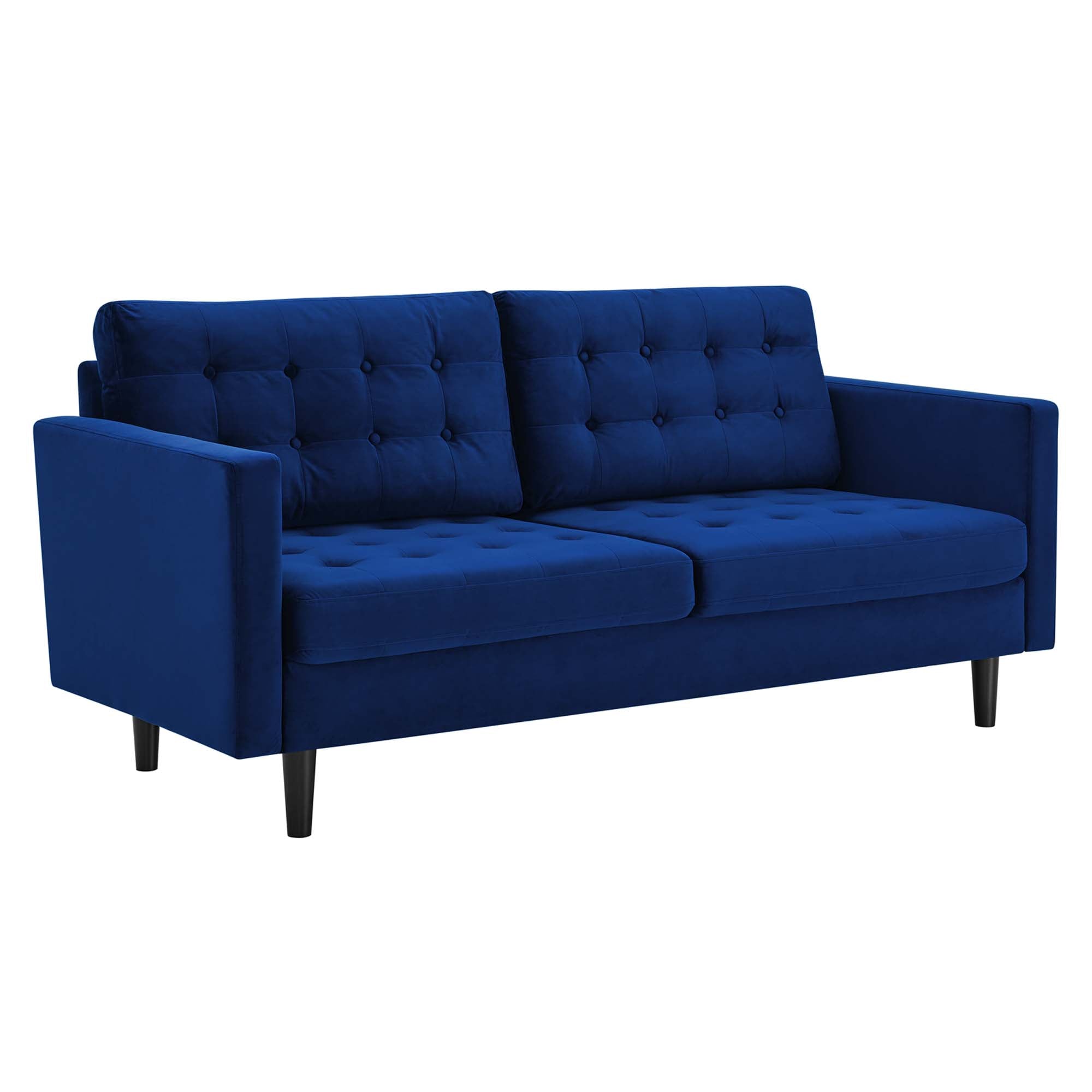 Exalt Tufted Performance Velvet Sofa - EEI-4444-NAV