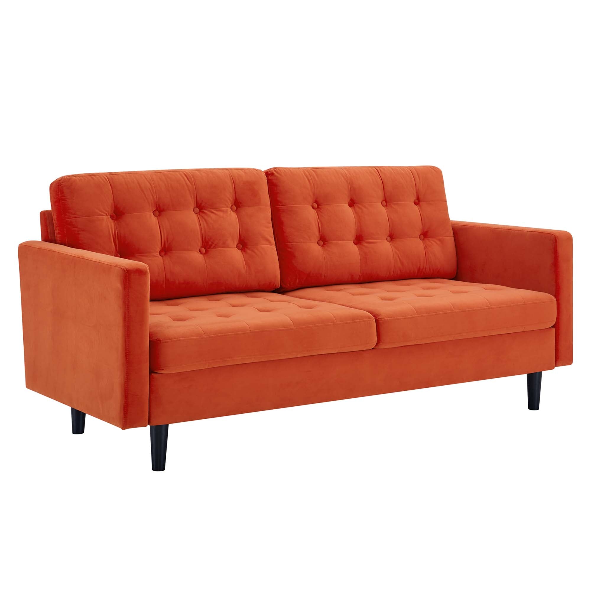 Exalt Tufted Performance Velvet Sofa - EEI-4444-ORA