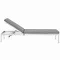 outdoor Outdoor Patio Aluminum Chaise with Cushions