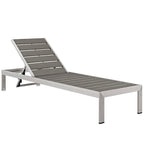 outdoor Outdoor Patio Aluminum Chaise with Cushions