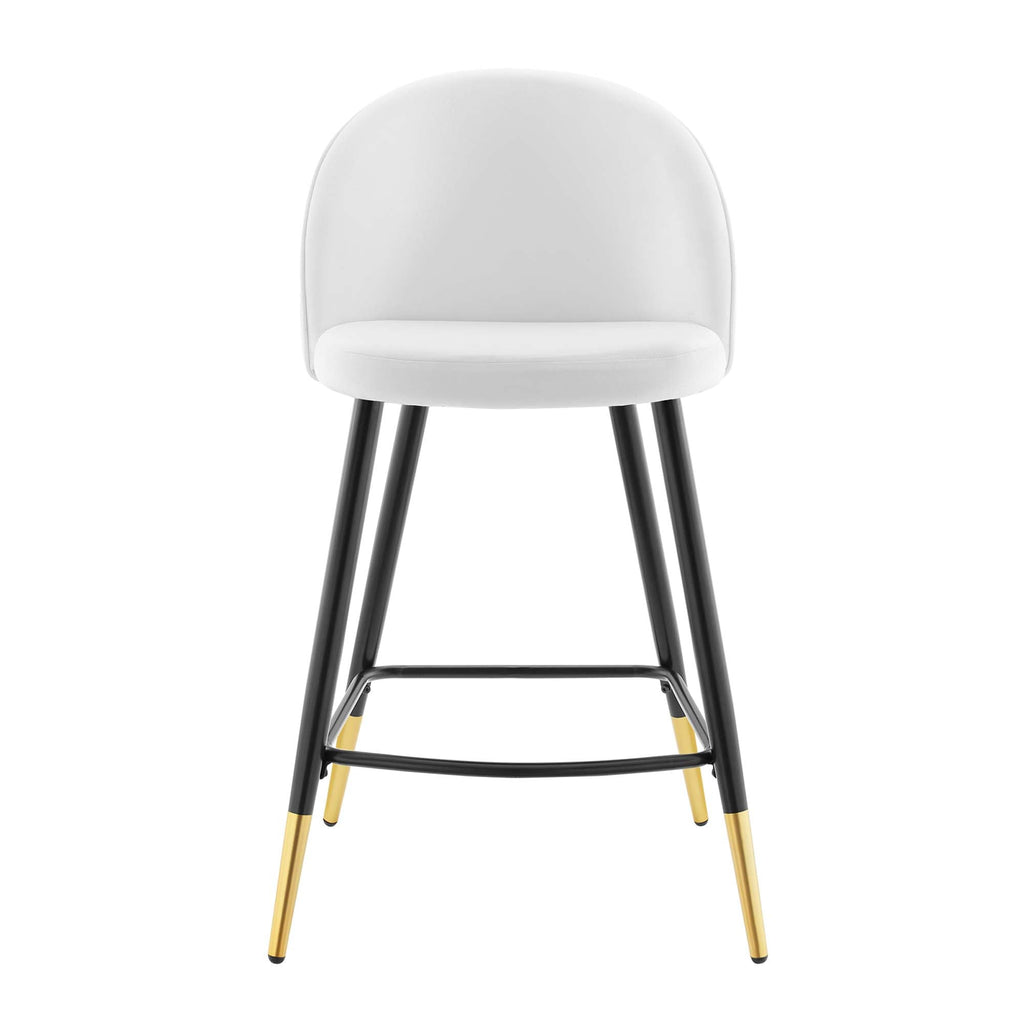 Cordial Performance Velvet Counter Stools Set of 2