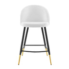Cordial Performance Velvet Counter Stools Set of 2