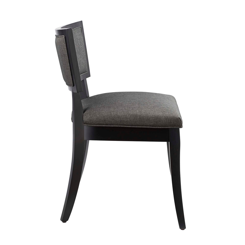 Pristine Upholstered Fabric Dining Chairs Set of 2