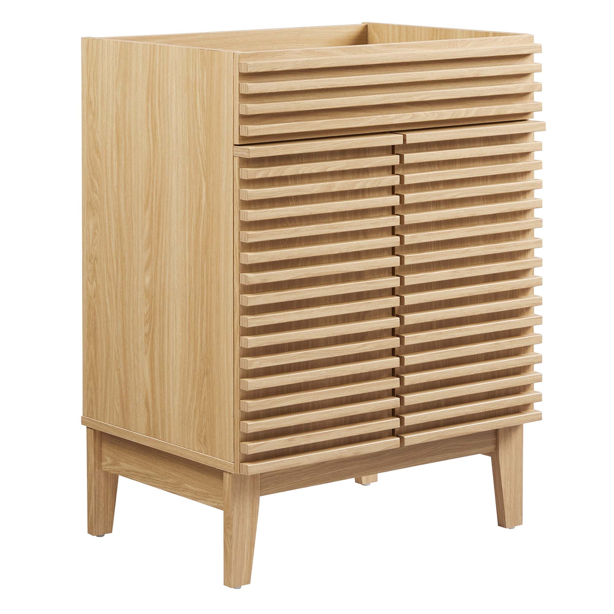 Render 18" and 24" Bathroom Cabinets Basin Not Included - EEI-4598-OAK