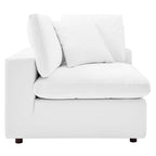 modular Down Filled Overstuffed Vegan Leather Corner Chair