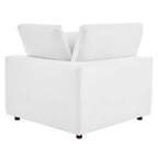 modular Down Filled Overstuffed Vegan Leather Corner Chair