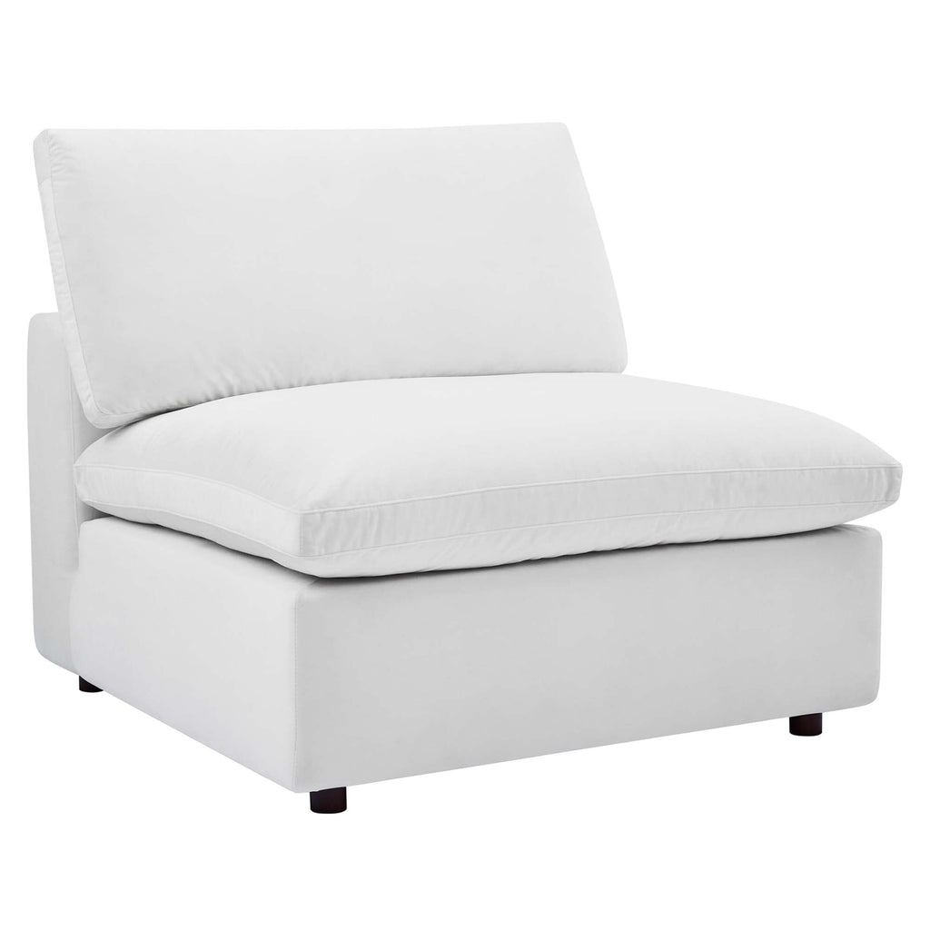 modular 5-Piece Down Filled Overstuffed Performance Velvet Sectional Sofa