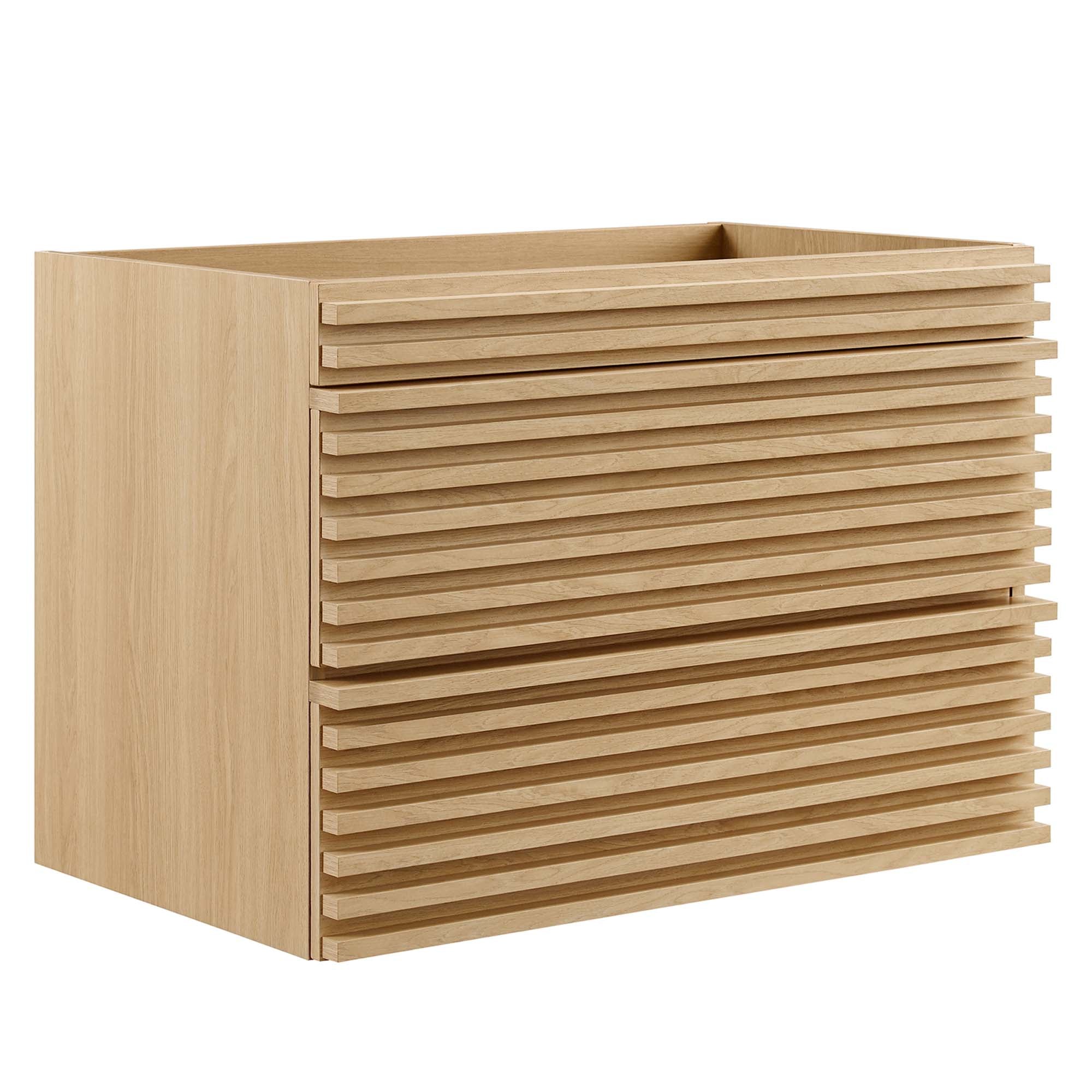 Render Wall-Mount Bathroom Cabinet Basin Not Included - EEI-4850-OAK