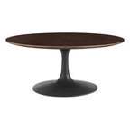 Lippa Round Wood Coffee Table - EEI-4882-BLK-CHE