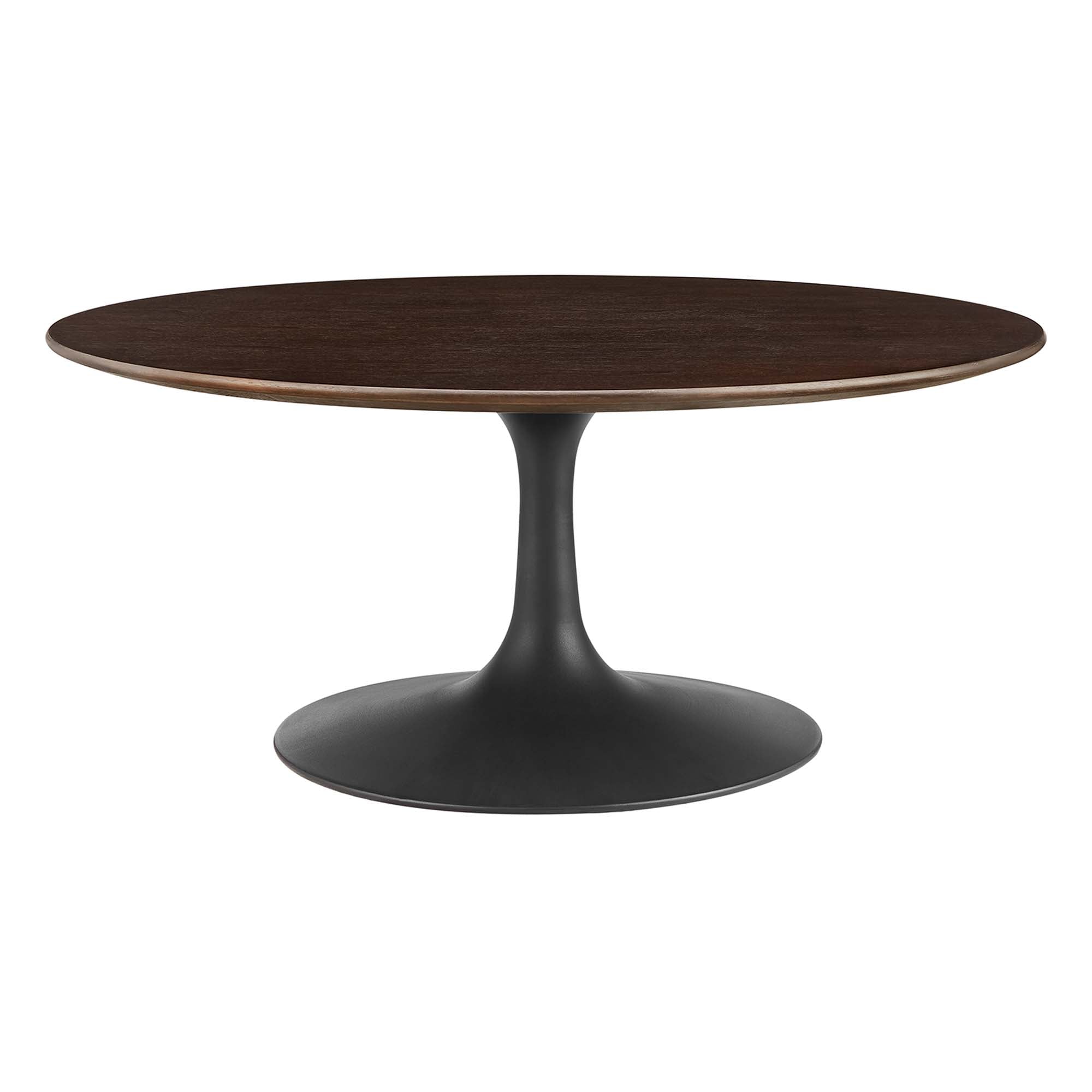 Lippa Round Wood Coffee Table - EEI-4882-BLK-CHE