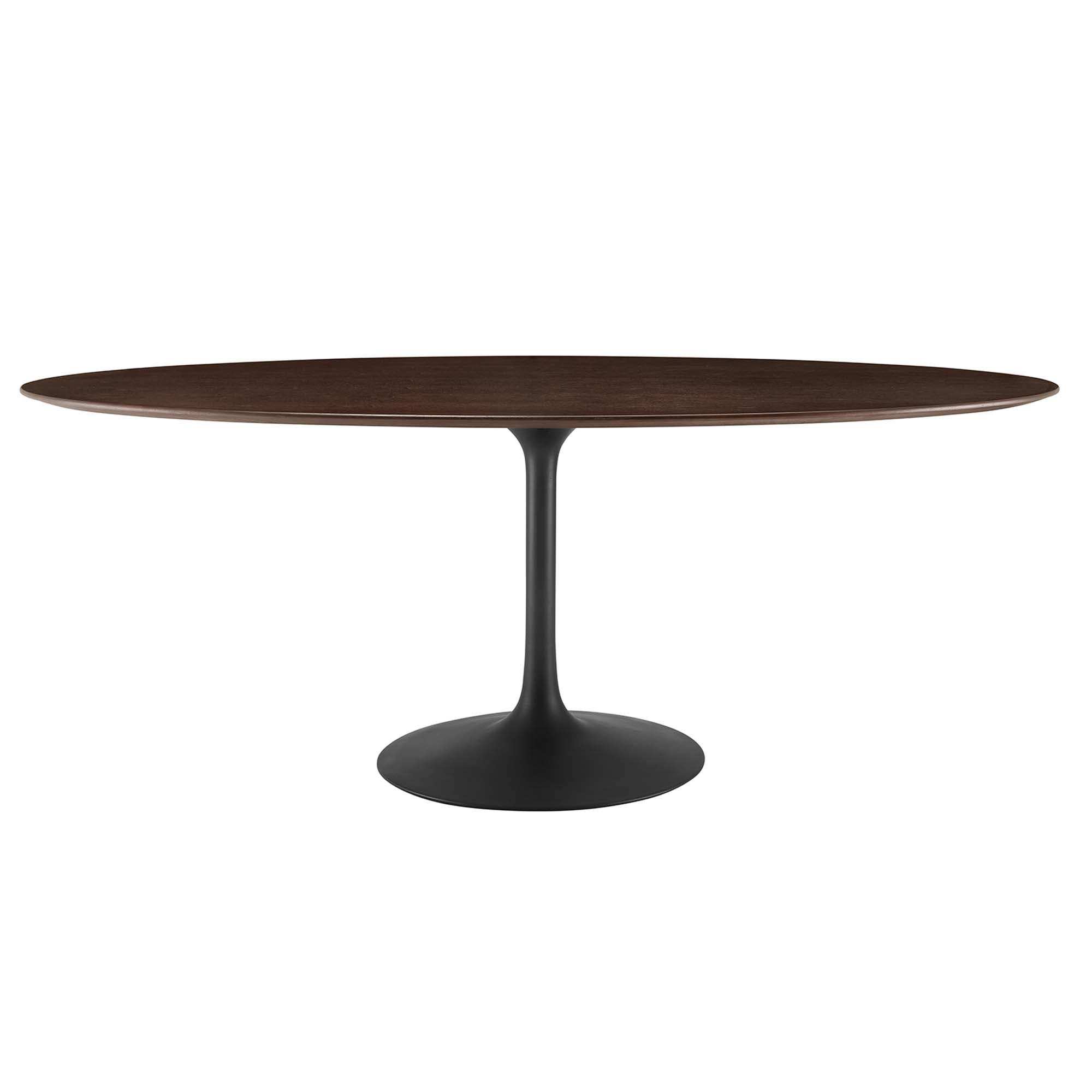 Lippa Oval Wood Dining Table - EEI-4888-BLK-CHE
