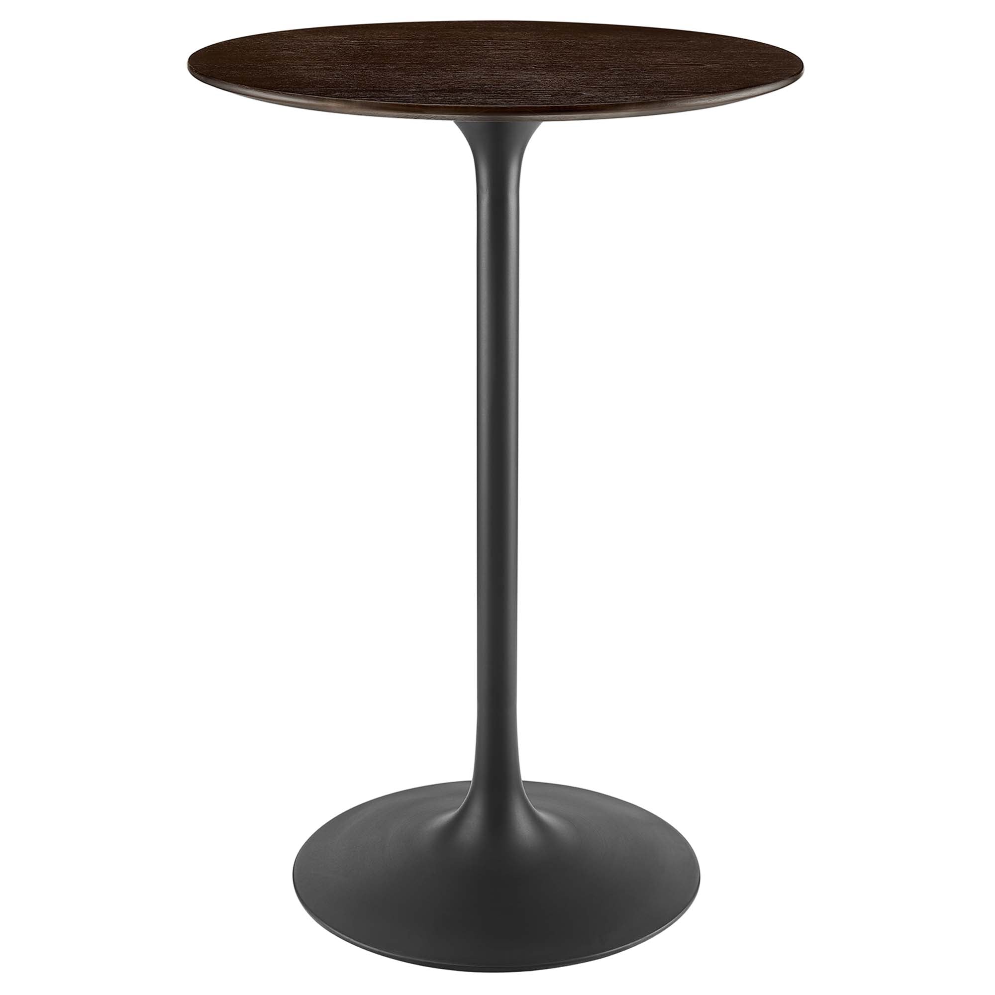 Lippa Round Wood Bar Table - EEI-4890-BLK-CHE