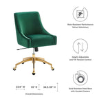 Discern Performance Velvet Office Chair
