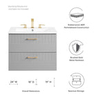 Daybreak Wall-Mount Bathroom Cabinet Basin Not Included