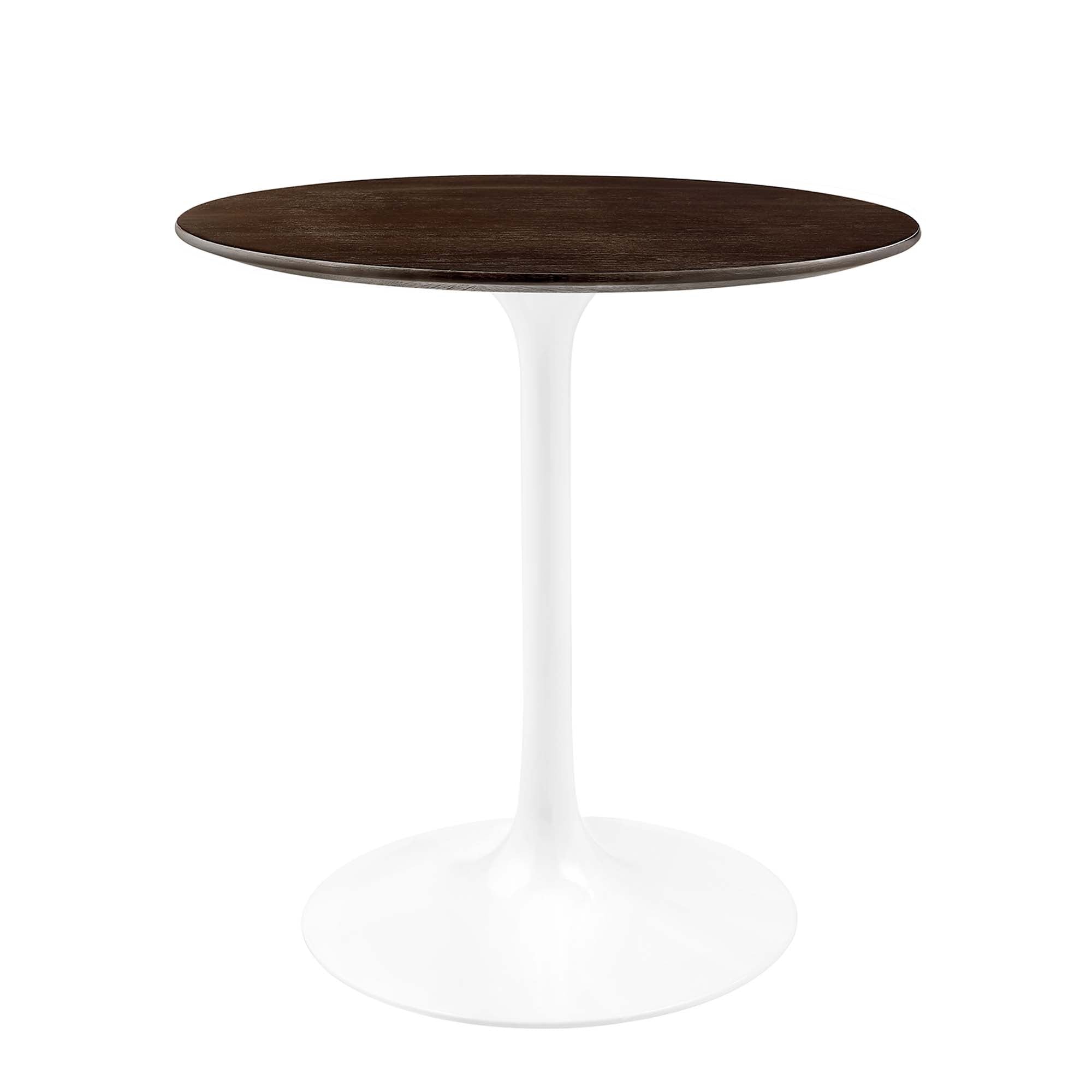 Lippa Round 28" Dining Table - EEI-5155-WHI-CHE