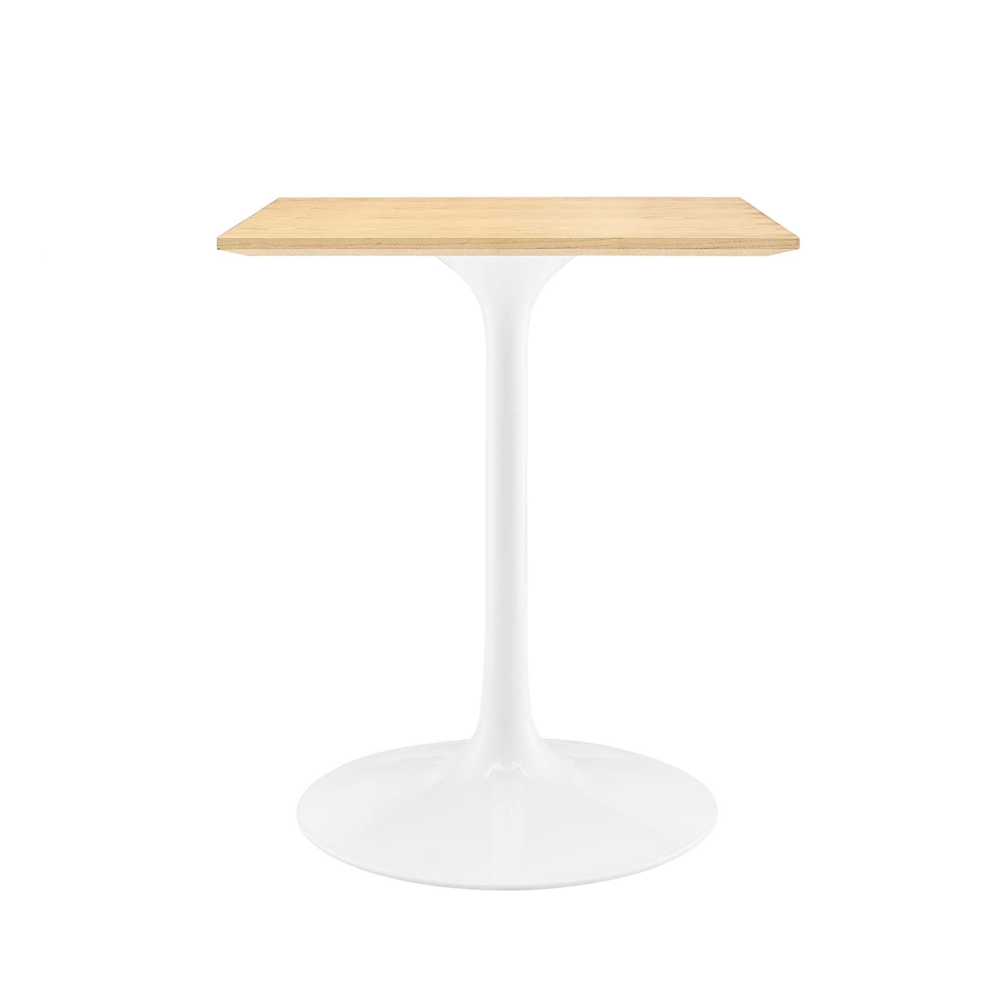 Lippa Square Wood Dining Table - EEI-5162-WHI-NAT