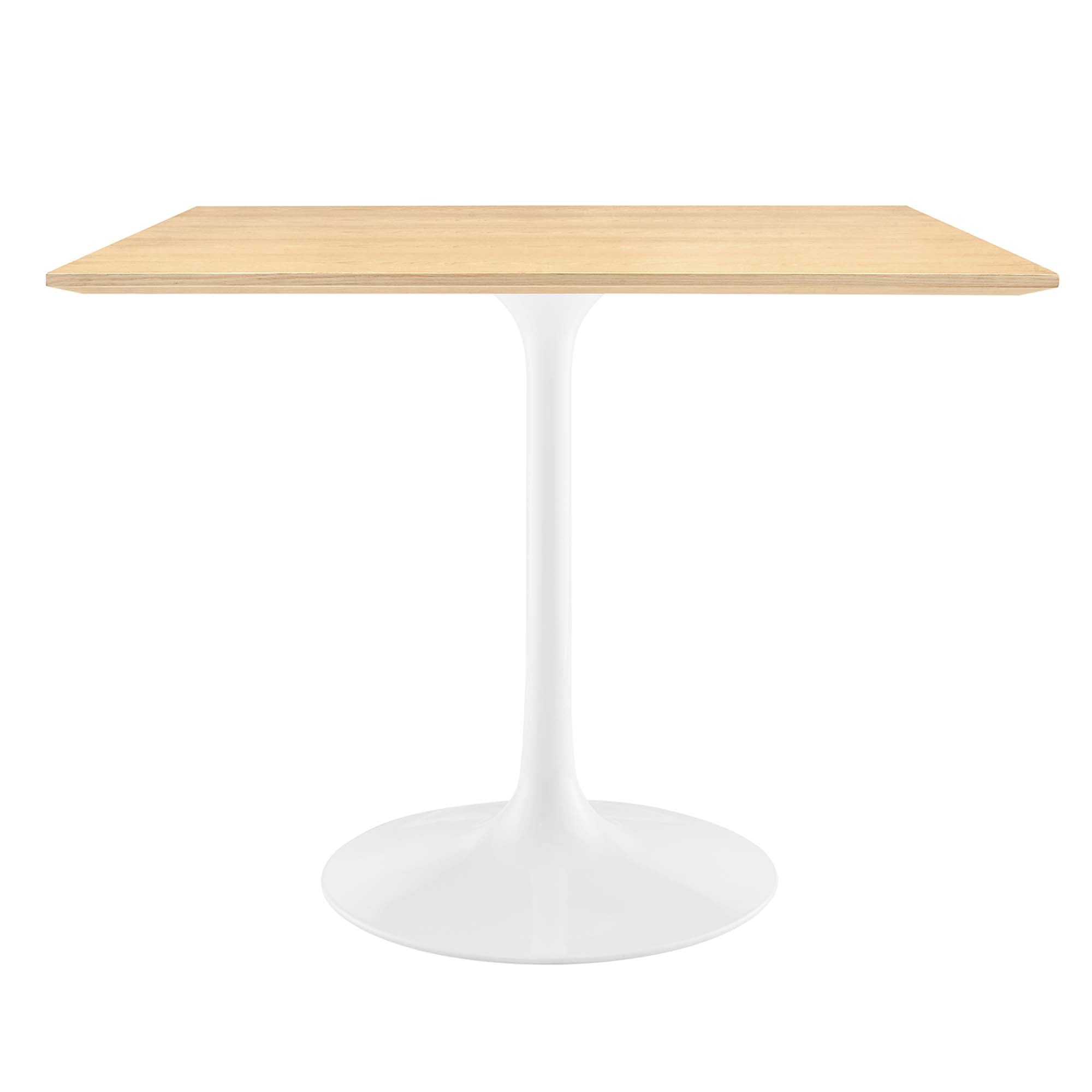 Lippa Square Wood Dining Table - EEI-5166-WHI-NAT