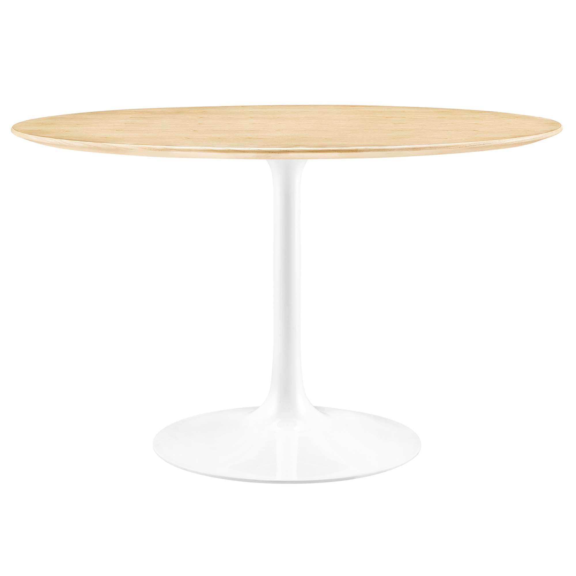 Lippa Round 48" Dining Table - EEI-5174-WHI-NAT