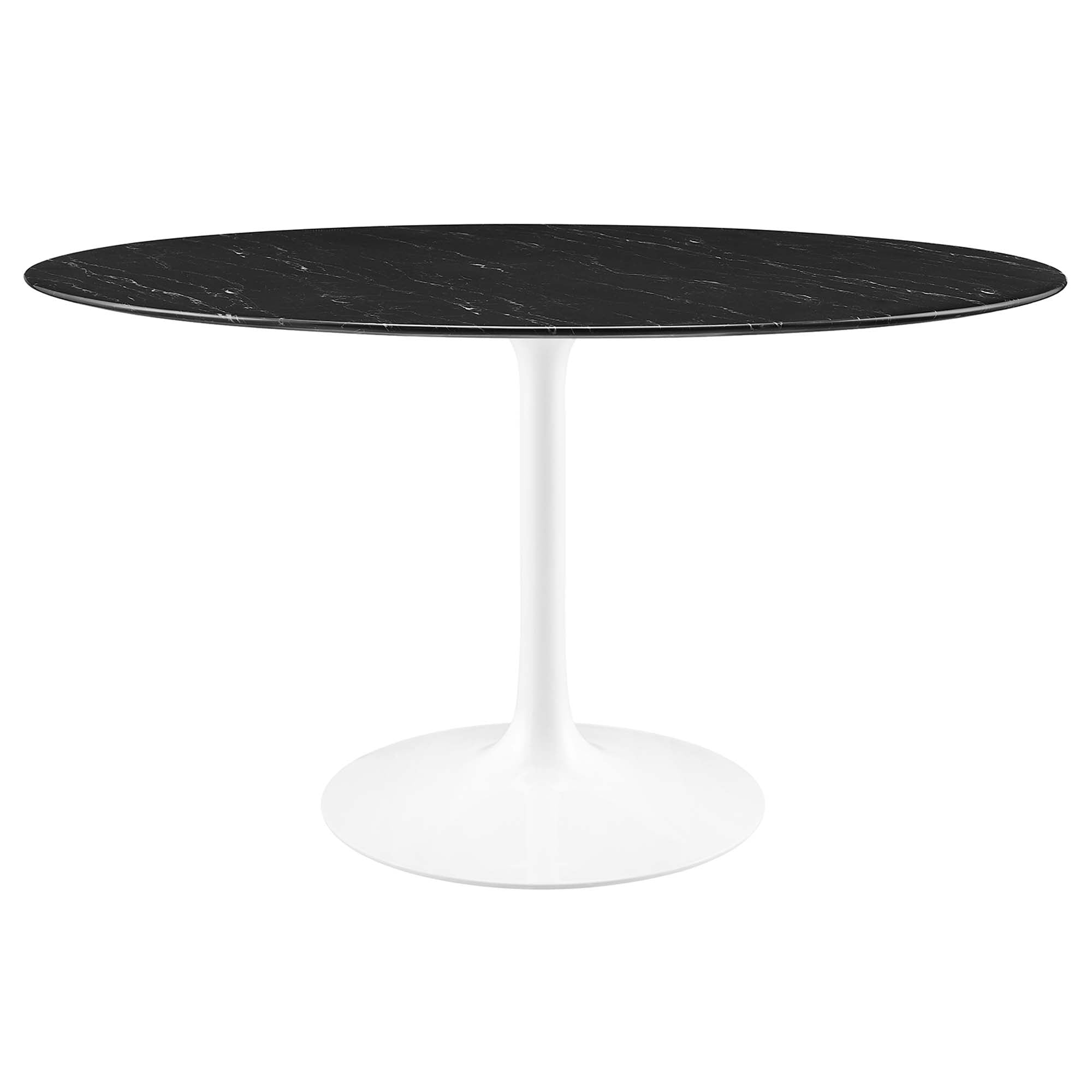 Lippa Round 54" Dining Table - EEI-5183-WHI-BLK