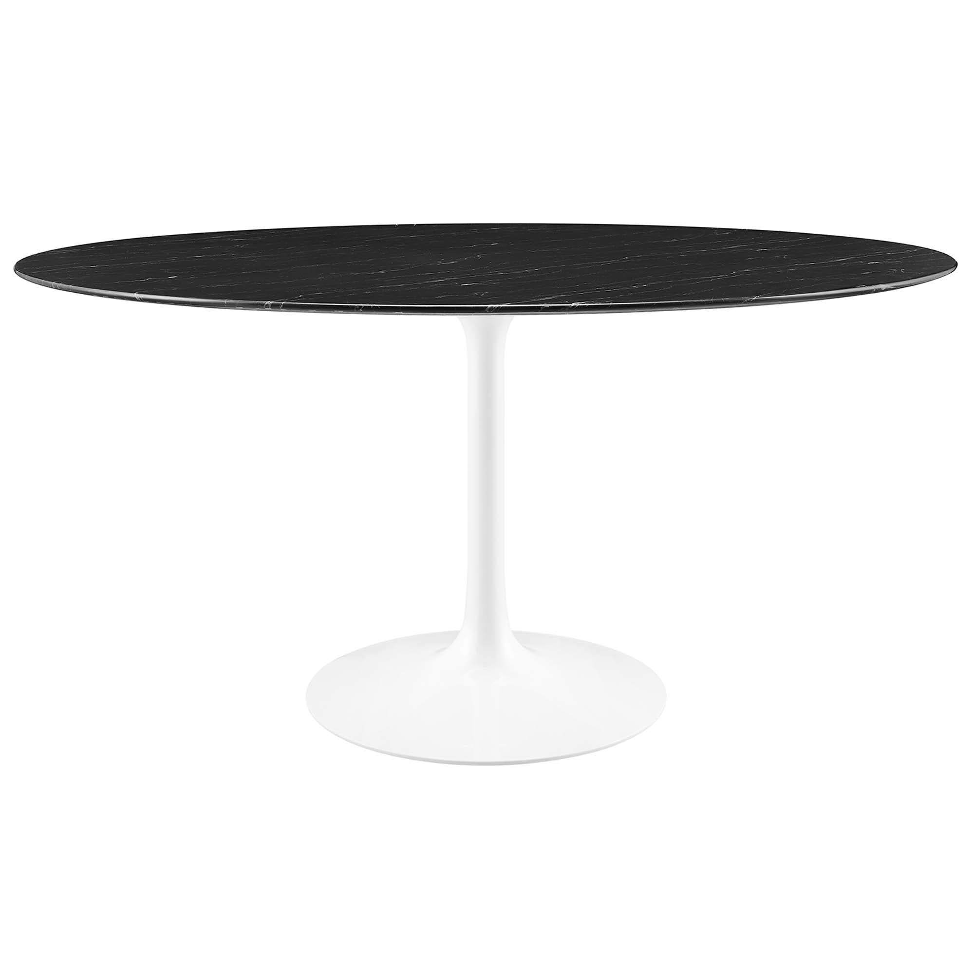 Lippa Round 60" Dining Table - EEI-5184-WHI-BLK
