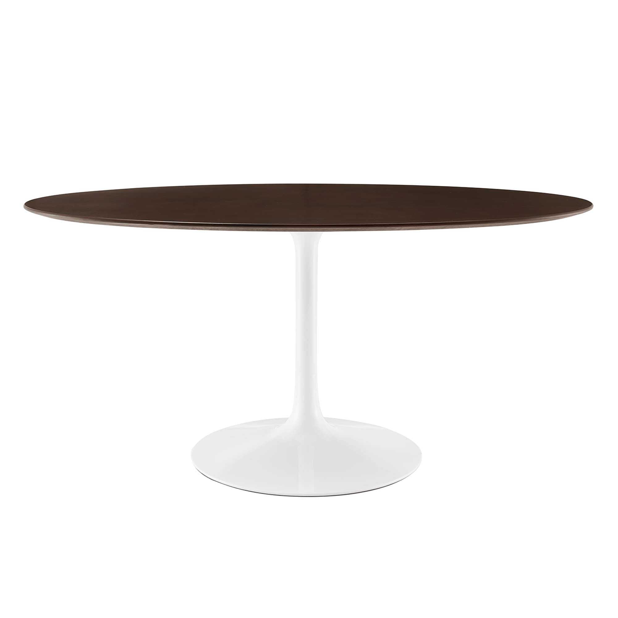 Lippa Oval Wood Dining Table - EEI-5194-WHI-CHE