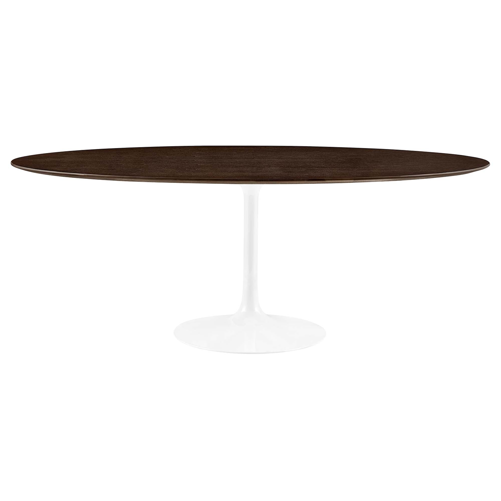 Lippa Oval Wood Dining Table - EEI-5196-WHI-CHE