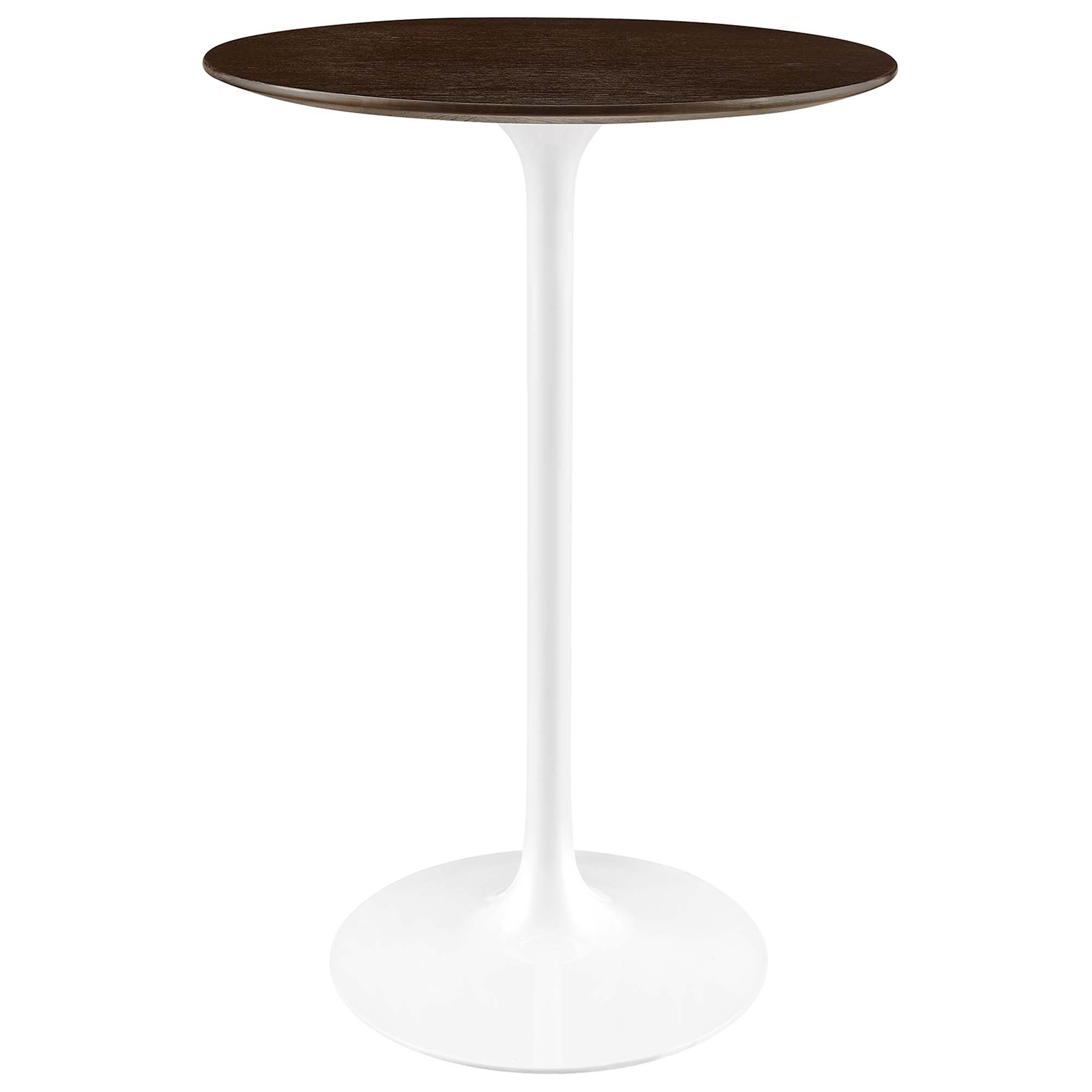 Lippa Round Wood Bar Table - EEI-5199-WHI-CHE