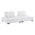 Saunter 2-Piece Tufted Fabric Fabric Loveseat