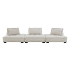 Saunter 3-Piece Tufted Fabric Fabric Sofa