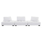 Saunter 3-Piece Tufted Fabric Fabric Sofa