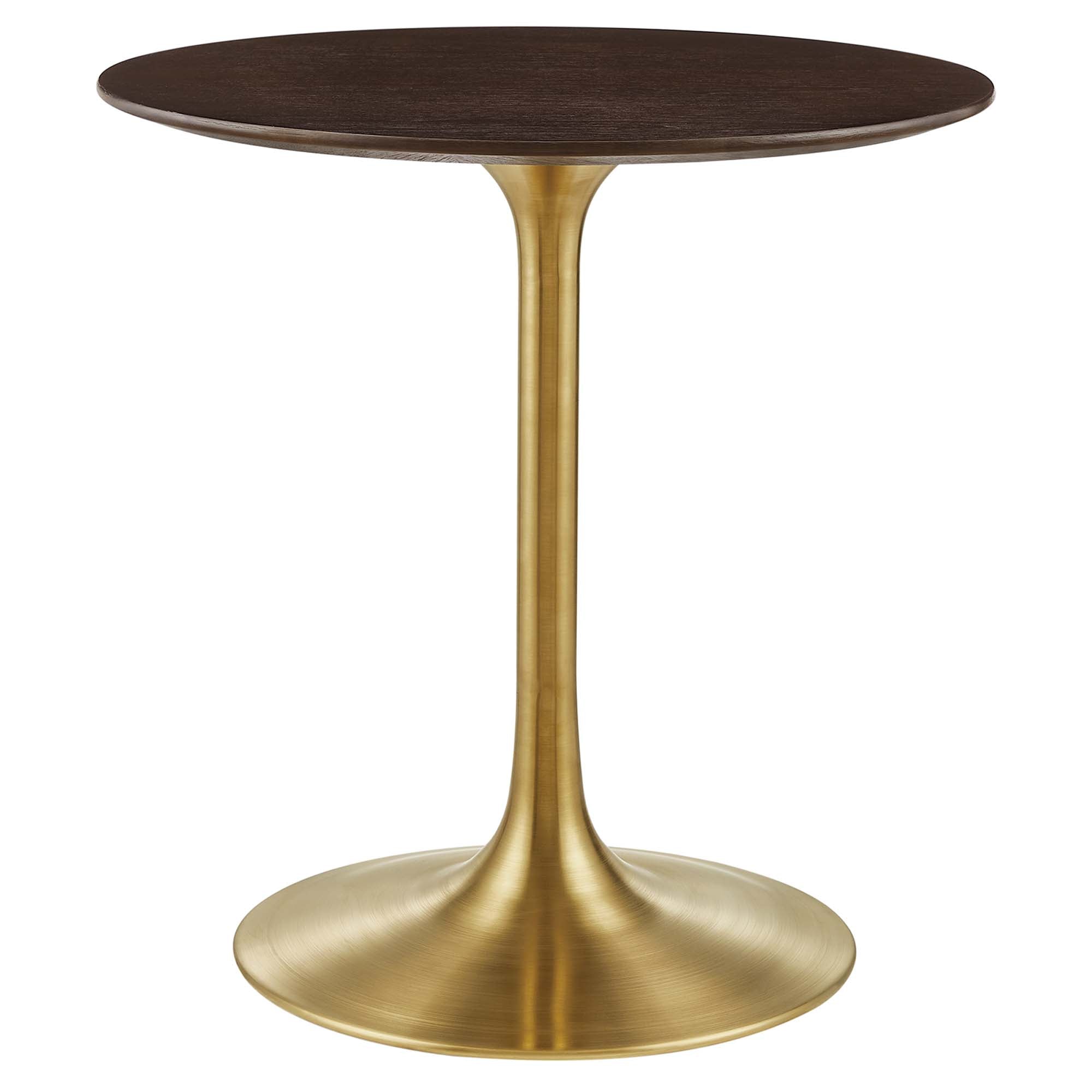 Lippa Round 28" Dining Table - EEI-5212-GLD-CHE