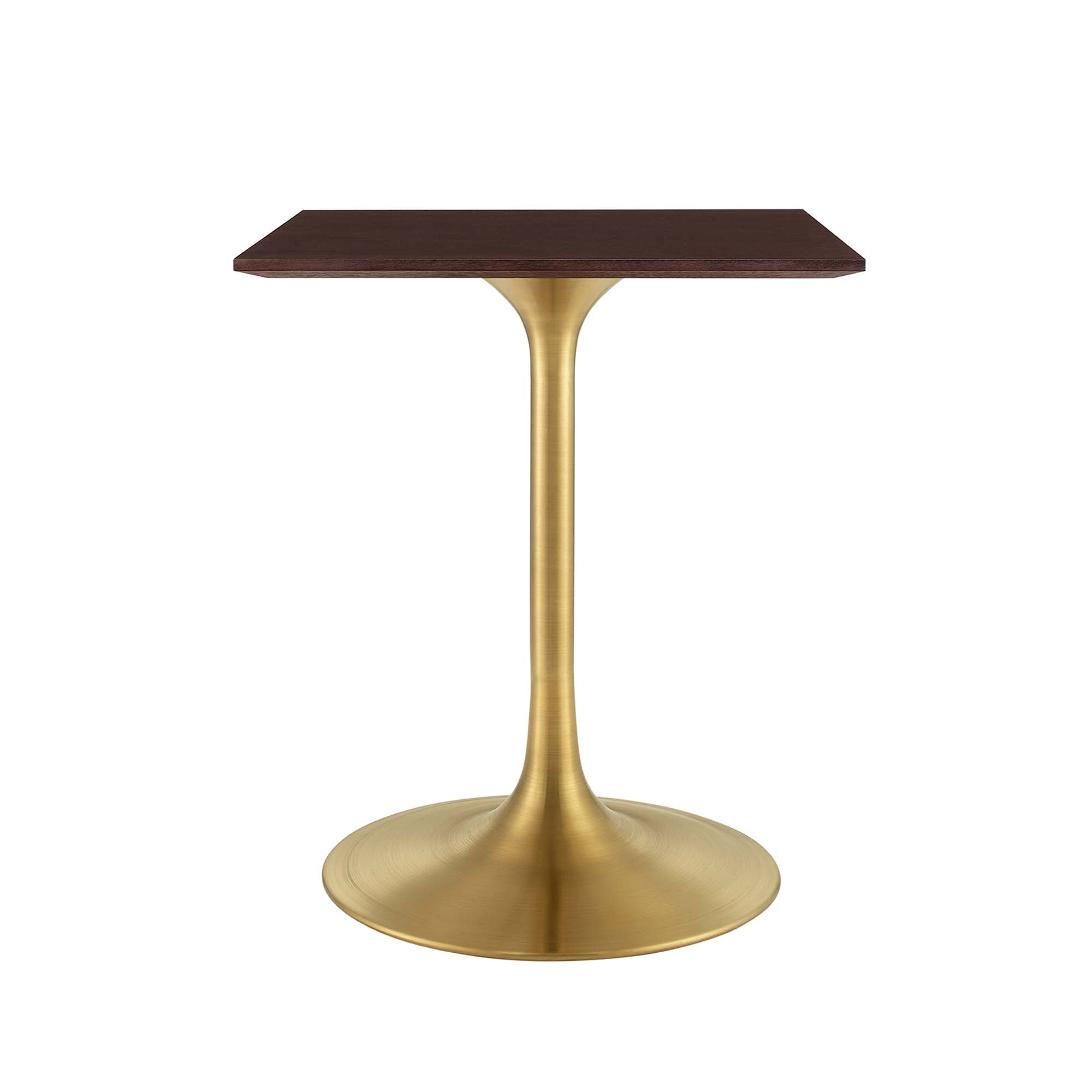 Lippa Square Wood Dining Table - EEI-5218-GLD-CHE
