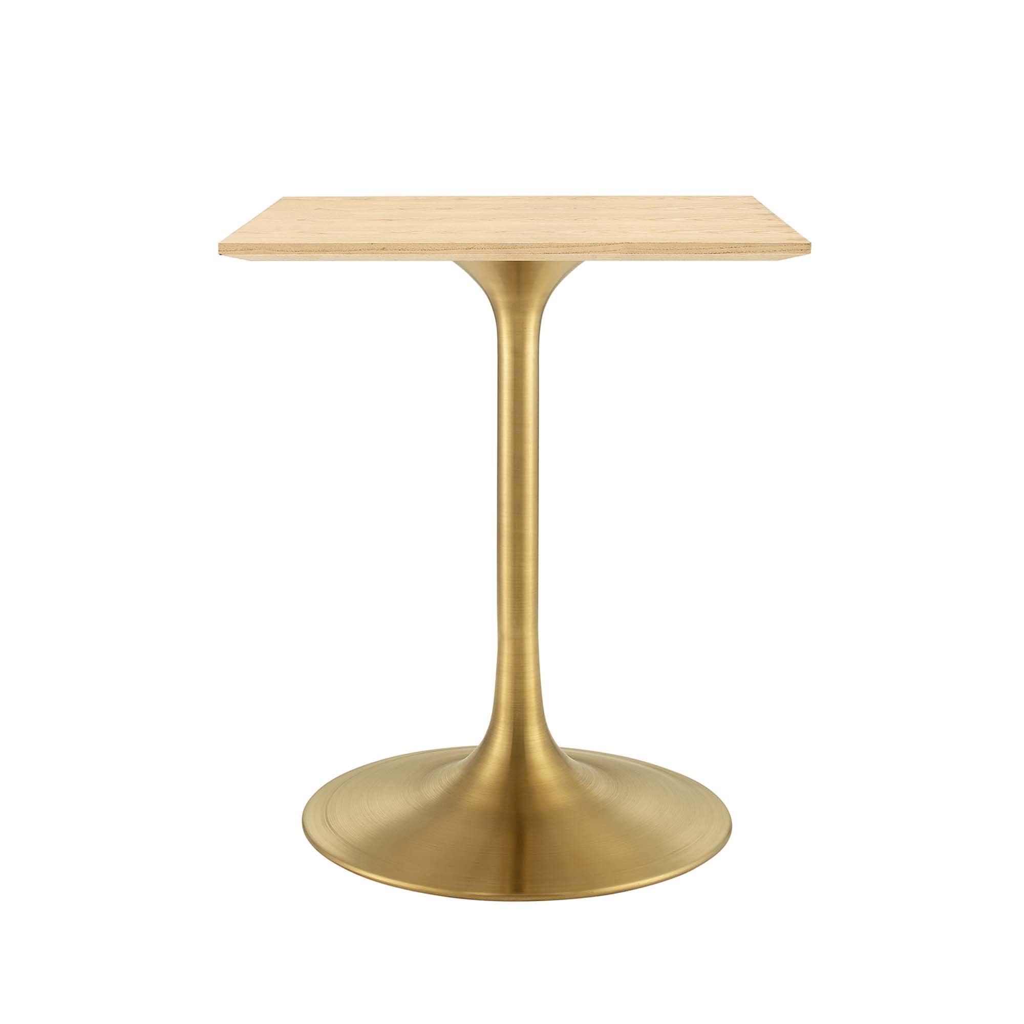 Lippa Square Wood Dining Table - EEI-5219-GLD-NAT
