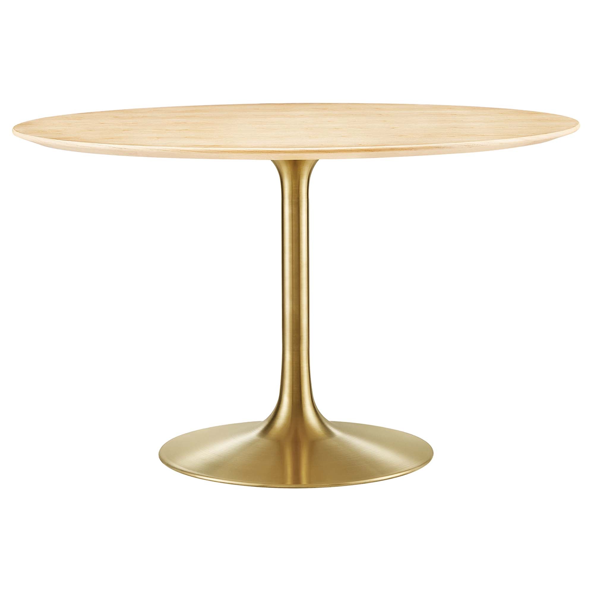 Lippa Round 48" Dining Table - EEI-5231-GLD-NAT
