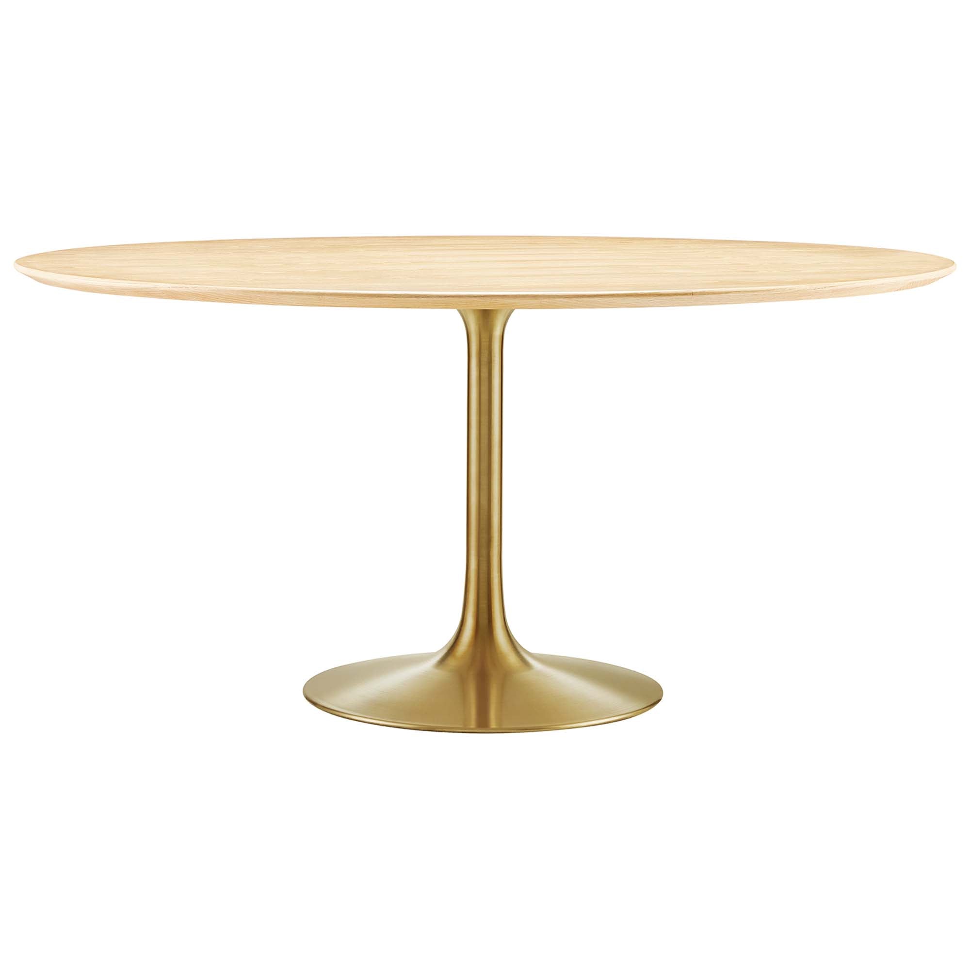 Lippa Round 60" Dining Table - EEI-5233-GLD-NAT