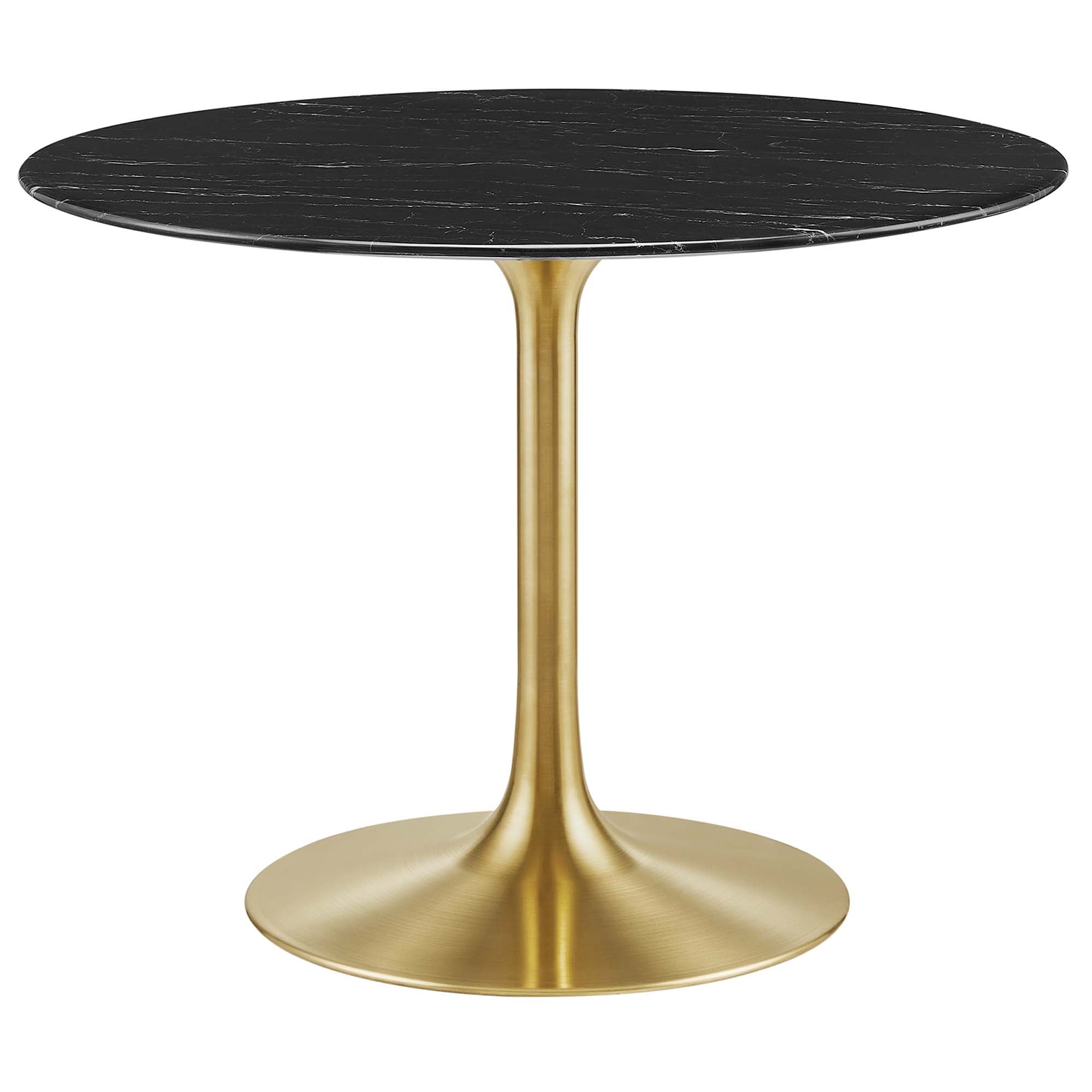 Lippa Round 40" Dining Table - EEI-5238-GLD-BLK