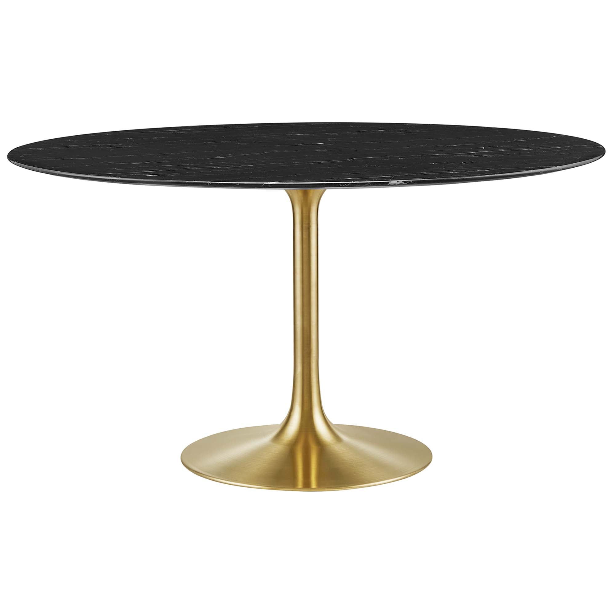 Lippa Round 54" Dining Table - EEI-5240-GLD-BLK
